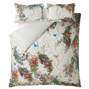 Timorous Beasties Bloomsbury Garden Dove Duvet Cover Set